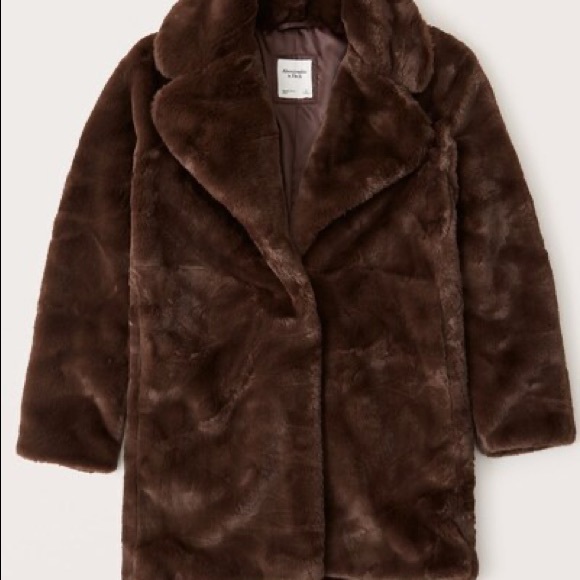 Abercrombie Mid-Length Faux Fur Jacket - Picture 3 of 4